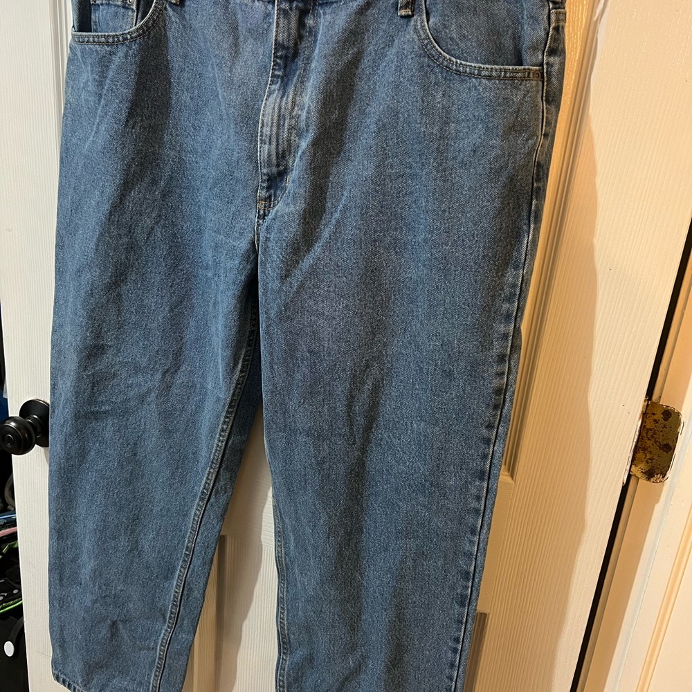 Classic Men's Blue Denim Jeans 40x29